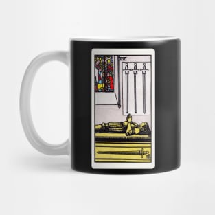 Card #53 - Four Of Swords - Rider Waite Smith Tarot Mug